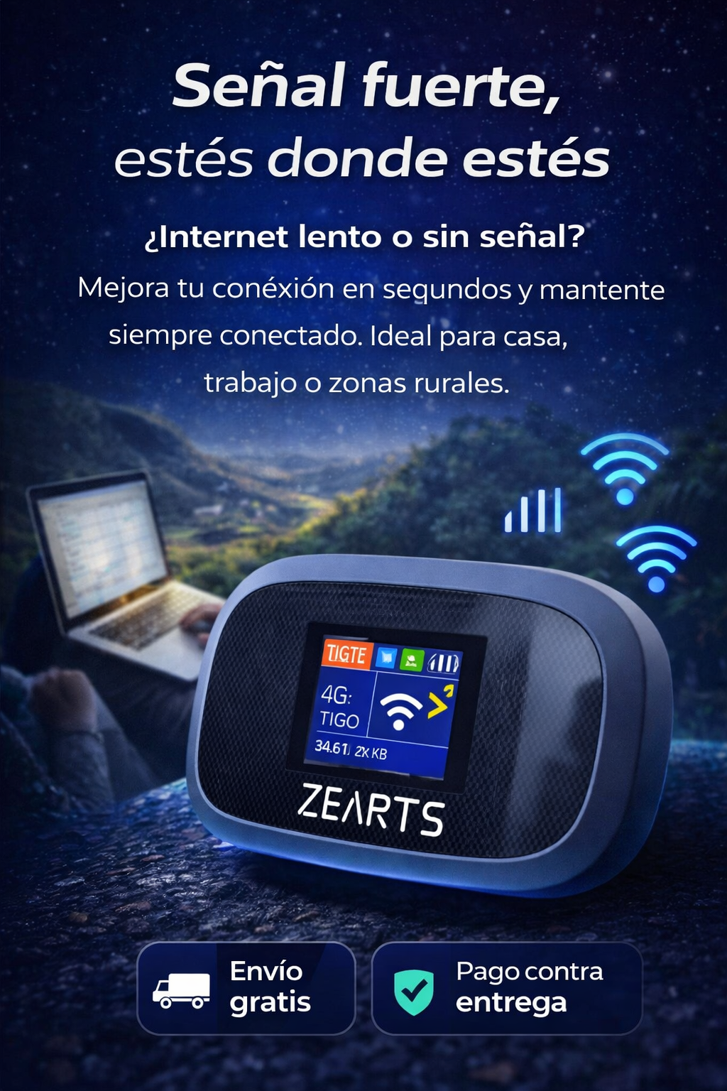 🖼️ Image 1  Conexión de internet personal portátil dispositivo 4G/5G para viajeros y estudiantes